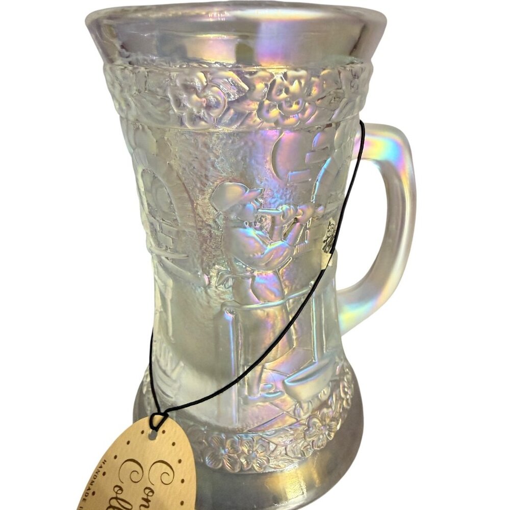 Fenton Carnival Glass Blacksmith glass blower Mug Tankard 29/1500 Ltd Ed - Picture 11 of 16